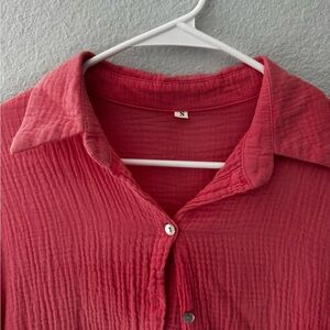 Button down pink shirt